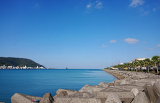 奄美大島名瀬港の風景