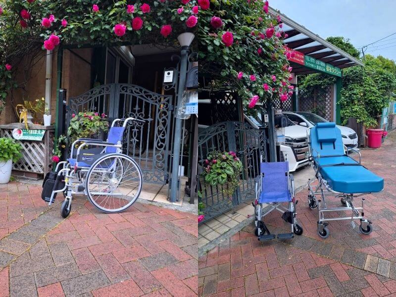 車いす、リクライニング車いす、ストレッチャー