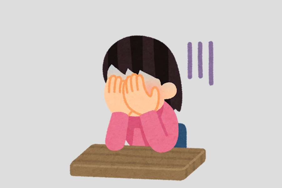 がっかりする女性
