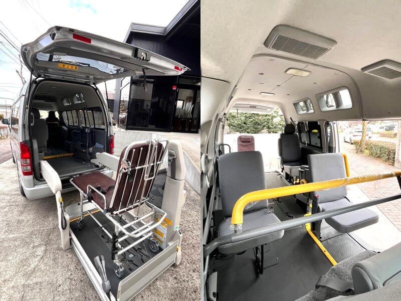 介護車両ハイエースリフトと車内